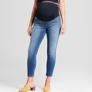 Skinny ankle maternity jeans